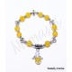 Pulsera Ángel de la Guarda - Piedras Jade Amarillo