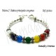 Pulsera 7 chakras con 7 Piedras y broche 7P2T001