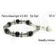 Pulsera Zodiacal Signo ACUARIO. Elástica Dije Ángel. Z017ACUARIO