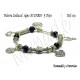 Pulsera Zodiacal Signo ACUARIO. Elástica 5 Dijes. Z019ACUARIO