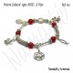 Pulsera Zodiacal Signo ARIES. Elástica 5 Dijes. Z019ARIES