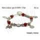 Pulsera Zodiacal Signo ESCORPIO. Elástica 5 Dijes. Z019ESCORPIO