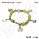 Pulsera Zodiacal Signo LEO. Elástica 5 Dijes. Z019LEO