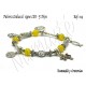 Pulsera Zodiacal Signo LEO. Elástica 5 Dijes. Z019LEO