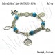 Pulsera Zodiacal Signo SAGITARIO. Elástica 5 Dijes. Z019SAGITARIO