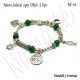 Pulsera Zodiacal Signo VIRGO. Elástica 2 Dijes Ángel. Z018VIRGO