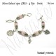 Pulsera Zodiacal Signo LIBRA. 4 Dijes - Broche. Z020LIBRA