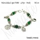 Pulsera Zodiacal Signo TAURO. 4 Dijes - Broche. Z020TAURO