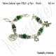 Pulsera Zodiacal Signo VIRGO. Elástica 5 Dijes. Z019VIRGO