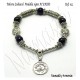 Pulsera Zodiacal Signo ACUARIO. Medalla Zodiacal. Z022ACUARIO