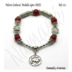 Pulsera Zodiacal Signo ARIES. Medalla Zodiacal. Z022ARIES