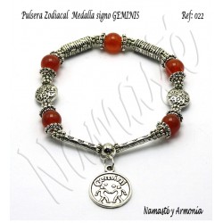 Pulsera Zodiacal Signo GÉMINIS. Medalla Zodiacal. Z022GÉMINIS