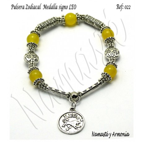 Pulsera Zodiacal Signo LEO. Medalla Zodiacal. Z022LEO