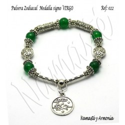 Pulsera Zodiacal Signo VIRGO. Medalla Zodiacal. Z022VIRGO