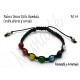 Pulseras Unisex estilo Shamballa con gemas o piedras de 8mm. Cordón nudo corredizo