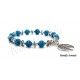 Pulsera Árbol de la Vida - 11 Piedras Turquesa Azul