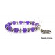 Pulsera Árbol de la Vida - 11 Piedras Jade Violeta